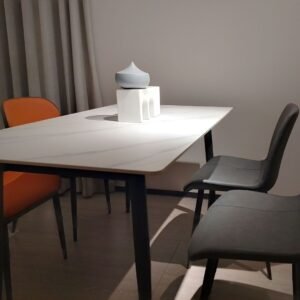 table ceramique effet marbre design moderne