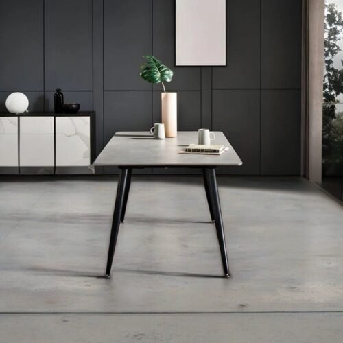 table en ceramique grise