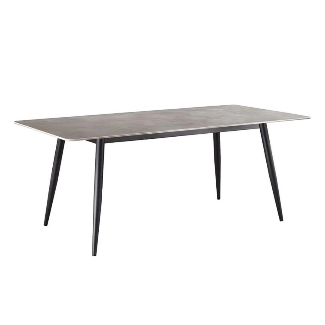 table en ceramique grise resistante aux rayures