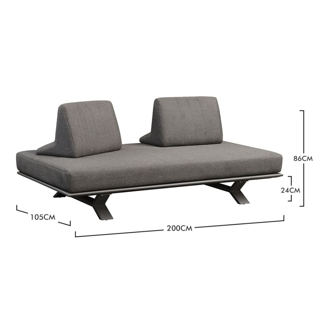 canape exterieur aluminium design