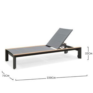 Chaise Longue en Aluminium Haut de Gamme – Image 3