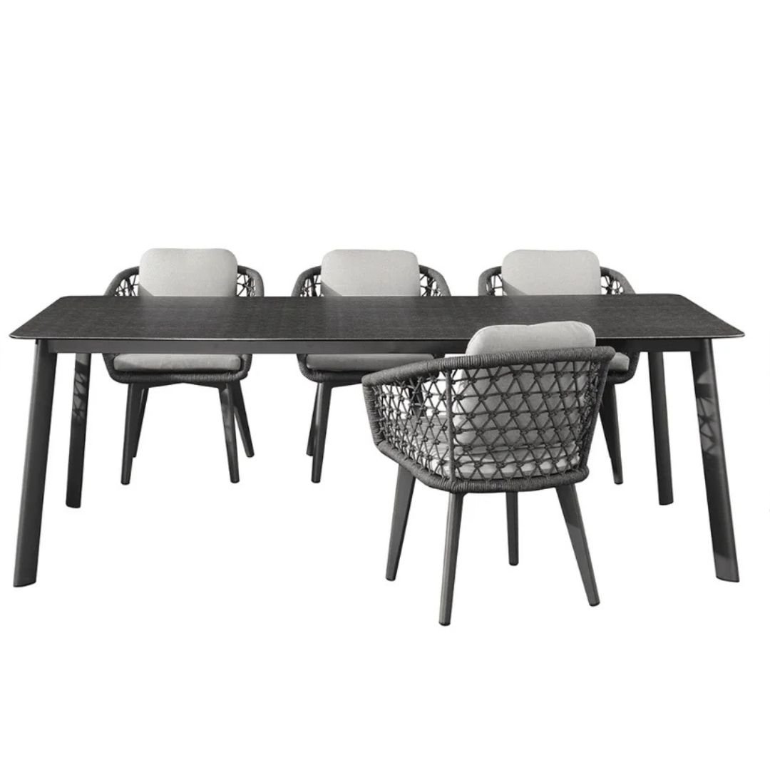 table exterieur aluminium 8 personnes la reunion