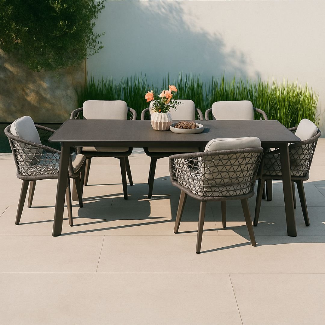 table exterieur aluminium 8 personnes