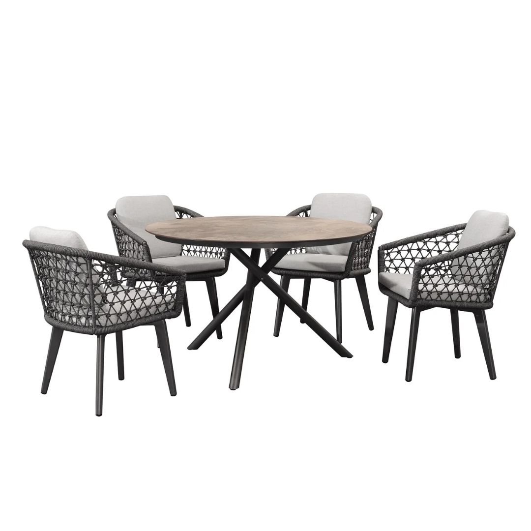 table ronde exterieur 4 personnes pas cher